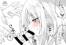 anna_kyoyama blonde_hair blowjob blush brown_eyes censored cock_worship cute faceless_male fellatio female kyoyama_anna oral oral_sex shaman_king shy teenager yellow_eyes young