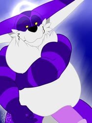 anthro bbulala big_penis big_the_cat feline feline furry male male_only penis purple_fur sonic_(series) sonic_the_hedgehog_(series) striped_fur wavy_mouth yellow_sclera