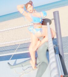 3d asdf9146 blender capcom chun-li cum ejaculation facesitting feet femdom foot_fetish footjob soles stepped_on street_fighter street_fighter_v trample