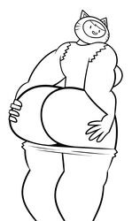 1girls adventure_time ass ass_focus ass_grab ass_shot big_ass big_butt bubble_ass bubble_butt butt_shot cartoon_network female female_only huge_ass huge_butt mooning muscular_female mythabyss pants pants_down presenting_ass presenting_butt presenting_hindquarters susan_strong