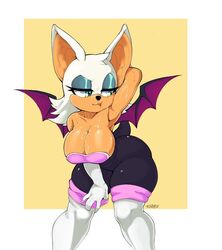 rouge the bat from sega by flauschdraws