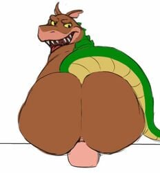 1boy activision anal anal_sex animated anthro anus ass big_butt bubble_butt canid canine canis chubby chubby_male crash_(series) crocodile crocodilian crocodylid dildo dildo_sitting dingo dingodile gay gif gypsy_king_(artist) hybrid looking_back male male_only mammal penetration reptile scalie sex_toy simple_background smile solo solo_male tongue tongue_out video_games yaoi yellow_eyes