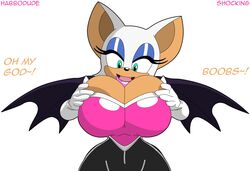 1girls alternate_breast_size anthro bat big_breasts big_eyelashes blue_eyeshadow breasts female female_only furry furry_only habbodude hands_on_breasts huge_breasts large_breasts pink_lipstick rouge_the_bat sega shocking_(artist) solo sonic_(series) sonic_adventure_2 sonic_the_hedgehog_(series) tagme teal_eyes thick_thighs