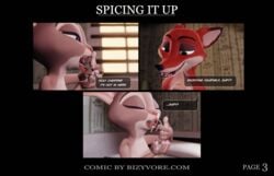 2021 animated anthro anus bizyvore comic disney female flat_chest genitals group hi_res judy_hopps licking loop male male/female mammal mouse murid murine nick_wilde oral penis rodent tongue tongue_out vore zootopia zootropolis