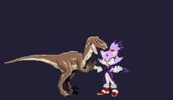 1boy 1boy1girl 1girls 2d animated blaze_the_cat creampie cum cum_inflation cum_inside dinosaur lizard mykiio no_sound pixel_art project_x_love_potion_disaster rape raptor sonic_(series) squirting stripping tagme tearing_clothes vaginal vaginal_penetration vaginal_sex velociraptor video wardrobe_malfunction