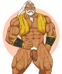 1boy azam balls bara baradok gay growlygruntz male male_only penis solo solo_male street_fighter veiny_muscles veiny_penis