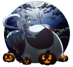 big_ass big_breasts female furry hyper_belly lunarholt massive_ass pregnant thick_thighs thighs