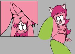 anthro breasts cattanooga_cats chipposter domestic_cat feline female hanna-barbera jellystone_(hbo_max) kitty_jo pink_fur pink_hair pussy