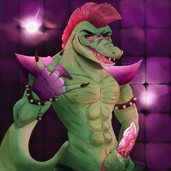 alligator anthro boner color cum cum_on_hand cum_on_penis digital_media_(artwork) erection five_nights_at_freddy's five_nights_at_freddy's:_security_breach gesture glasses indoors inside looking_at_viewer male male_only masturbation montgomery_gator montgomery_gator_(fnaf) muscular naked nude open_mouth penis scalie scottgames solo solo_male sunglasses uncensored