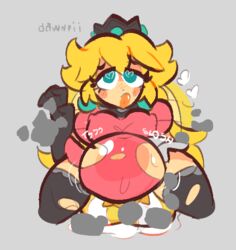 princess peach from mario (series) by dawnpii