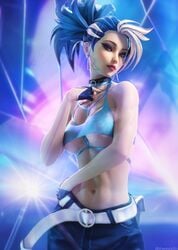 1girls akali female female_only k/da_all_out_akali k/da_all_out_series k/da_series league_of_legends medium_breasts solo tagme therealzoh