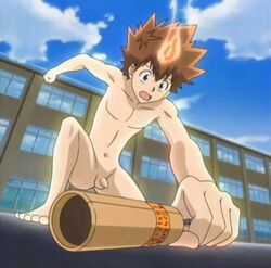 katekyo_hitman_reborn male male_only nude solo tagme tsuna_sawada