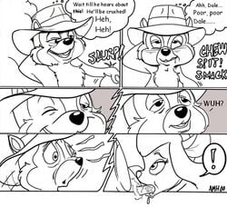 chip chip_'n_dale_rescue_rangers comic dale disney gadget_hackwrench monochrome penis