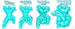 ball_growth balls big_balls big_muscles big_penis blue_body bodily_fluids corinoch_(artist) cyto_(corinoch) dialogue dripping expansion genital_expansion genital_fluids genital_growth genitals goo_creature growth hi_res huge_balls huge_cock huge_muscles humanoid hyper hyper_balls hyper_genitalia hyper_muscle_growth hyper_muscles hyper_penis looking_at_viewer male muscle_growth muscular null_bulge penis penis_expansion penis_growth precum precum_drip sequence solo speech_bubble talking_to_viewer text