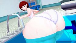 1girls 3d ass ass_body ass_expansion big_ass big_butt bottom_heavy bubble_ass bubble_butt danganronpa danganronpa_2:_goodbye_despair enormous_ass enormous_butt fat_ass female gigantic_ass gigantic_butt huge_ass huge_butt human human_only hyper hyper_ass jinvin koikatsu koizumi_mahiru large_ass light-skinned_female light_skin massive_ass massive_butt pale pale-skinned_female pale_skin red_hair straight_hair swimming_pool swimsuit swimwear white_swimsuit wide_hips