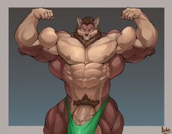 abs balls biceps bodybuilder furry hyper hyper_balls hyper_genitalia hyper_muscles hyper_penis hyper_testicles male male_focus male_only muscles muscular muscular_arms muscular_ass muscular_back muscular_legs muscular_male muscular_thighs nipples pecs penis testicles veins veiny_penis