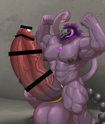 abs balls biceps bodybuilder furry hyper hyper_balls hyper_genitalia hyper_muscles hyper_penis hyper_testicles male male_focus male_only muscles muscular muscular_arms muscular_ass muscular_back muscular_legs muscular_male muscular_thighs nipples pecs penis pointless_censoring testicles veins veiny_penis