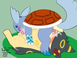 69_position bodily_fluids cum cum_in_mouth cum_inside genital_fluids hi_res male male/male nintendo oral pokémon_(species) pokemon pokemon_(species) quilava sex syngie_(artist) video_games wartortle