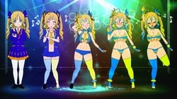 bimbo bimbofication brainwashing breast_expansion female hair_color_change huge_breasts hypnosis kisekae large_ass morphoservus navel pasties personality_change thick_thighs transformation transformation_sequence wide_hips