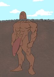 bara diglett game_freak huge_cock male_only muscular_male nintendo pokemon tagme tagme_(artist)