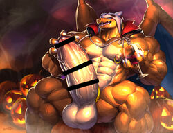 abs bara biceps blush bodybuilder charizard cum cum_on_body cum_on_lower_body cum_on_muscles cum_on_penis cum_on_self cum_on_upper_body cumming cumshot furry halloween halloween_2021 halloween_costume hyper hyper_balls hyper_genitalia hyper_muscles hyper_penis hyper_testicles kurogonart kuroma male male_focus male_only masturbating masturbation muscle muscles muscular muscular_arms muscular_ass muscular_back muscular_legs muscular_male muscular_thighs nintendo nipples pecs pointless_censoring pokemon pokemon_(species) veins veiny_penis