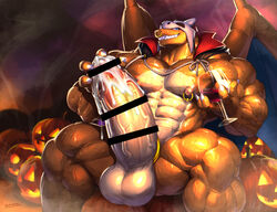 abs bara biceps blush bodybuilder charizard cum cum_on_body cum_on_lower_body cum_on_muscles cum_on_penis cum_on_self cum_on_upper_body cumming cumshot furry halloween halloween_2021 halloween_costume hyper hyper_balls hyper_genitalia hyper_muscles hyper_penis hyper_testicles kurogonart kuroma male male_focus male_only masturbation muscle muscles muscular muscular_arms muscular_ass muscular_back muscular_legs muscular_male muscular_thighs nintendo nipples pecs pointless_censoring pokemon pokemon_(species) veins veiny_penis