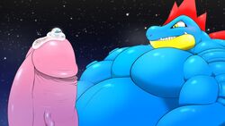 abs balls biceps bodybuilder cum feraligatr furry hyper hyper_balls hyper_genitalia hyper_muscles hyper_penis hyper_testicles macro male male_focus male_only masturbation muscles muscular muscular_arms muscular_ass muscular_back muscular_legs muscular_male muscular_thighs nipples pecs penis pokemon testicles veins veiny_penis