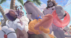 abs balls biceps bodybuilder furry hyper hyper_balls hyper_genitalia hyper_muscles hyper_penis hyper_testicles kunn_(artist) male male_focus male_only muscles muscular muscular_arms muscular_ass muscular_back muscular_legs muscular_male muscular_thighs nipples pecs penis testicles veins veiny_penis