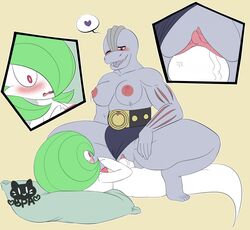 1boy 1girls blush breasts clothing cowgirl_position female female_machoke female_on_top female_penetrated femboy femboy_on_female femboysub femdom gardevoir machoke male male_gardevoir male_penetrating male_penetrating_female malesub nintendo nipples open_mouth penetration penis pillow pokémon_(species) pokemon pokemon_(species) pokemon_rse red_eyes red_eyes_male sex straight teeth tongue tongue_out vaginal_penetration