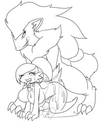 1boy 1girls ahe_gao black_and_white breasts cum cum_inside cumming female female_gardevoir female_penetrated femsub from_behind gardevoir huge_breasts larger_male male male_penetrating male_penetrating_female male_zoroark maledom nintendo open_mouth penetration pokémon_(species) pokemon pokemon_(species) pokemon_rse sex size_difference smaller_female straight tail tongue tongue_out zoroark