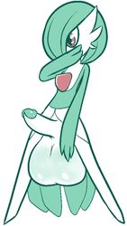 1boy balls femboy gardevoir gigantic_testicles hung_trap large_penis male male_gardevoir male_only nintendo nude nude_male oversized_balls penis pokémon_(species) pokemon pokemon_(species) pokemon_rse solo thanu white_background