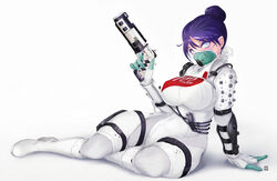 2d apex_legends big_ass big_breasts big_butt big_hips big_thighs bottom_heavy breast_squeeze breast_squish bursting_breasts bursting_butt bursting_clothes dat_ass gigantic_ass holding_weapon looking_at_another simple_background skin_tight skin_tight_suit stretched_clothing thick thick_ass thick_hips thick_legs thick_thighs tight_clothes tight_clothing tight_pants tights unknown_artist wraith_(apex_legends) wraith_quarantine_722