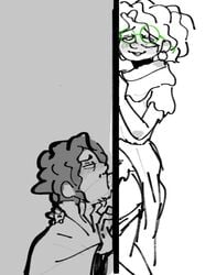 1boy 1futa age_difference bruno_madrigal clothed clothing dickgirl disney duo encanto erection fellatio fully_clothed futa_on_male futanari glory_hole incest intersex male malesub mirabel_madrigal monochrome niece oral oral_sex partially_clothed penis rough_sketch sex side_view sion_(losingmybawls) sketch standing uncle uncle_and_niece