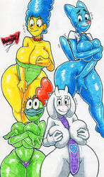 2020 20th_century_fox 20th_century_studios amphibian anthro barely_contained bev_bighead beverly_bighead big_breasts blue_body blue_fur blue_hair blush boss_monster bovid breasts caprine cartoon_network clothing covering covering_breasts covering_crotch covering_pussy covering_self domestic_cat embarrassed eyelashes felid feline felis female frog fur goat hair hi_res human jewelry looking_at_viewer mammal marge_simpson mature_female milf necklace nervous_smile nickelodeon nicole_watterson panties parasitedeath red_hair rocko's_modern_life shirt the_amazing_world_of_gumball the_simpsons thick_thighs topwear toriel unbuttoned_shirt undertale underwear video_games warner_brothers white_background white_body white_fur wide_hips yellow_body yellow_skin