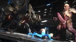 3d 3d_(artwork) 3monsters alien_(franchise) ass_up big_ass big_breasts blonde_hair cock_ring cum cum_on_floor cum_on_penis cum_string deathclaw doom erection fallout female_human hands_and_knees hell_knight_(doom) huge_cock human icedev looking_up male_deathclaw_(fallout) male_xenomorph metroid monster monster_cock monsters on_floor penis ripped_clothing samus_aran straight testicles white_skin xenomorph zero_suit zero_suit_samus