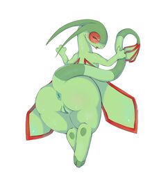 1girls anus ass ass_focus big_ass big_butt blush bottom_heavy butt butt_focus captainmow claws dragon female female_only flygon genitals green_body green_pussy hi_res hips huge_ass huge_butt large_ass large_butt multicolored_body nintendo open_mouth pokémon_(species) pokemon pokemon_(species) pokemorph pussy rear_view red_eyes simple_background smile solo solo_female tail thick thick_ass thick_thighs thighs tongue two_tone_body video_games white_background wide_hips wings