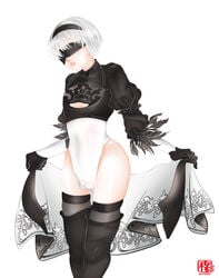 yorha 2b (cosplay) from nier (series) by mumu (chi becky )