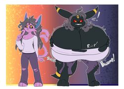 big_breasts cheerycide espeon female furry huge_breasts pokémon_(species) pokemon tagme umbreon