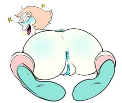 1girls anus ass dzk female gem_(species) pearl_(steven_universe) pussy seeing_stars steven_universe