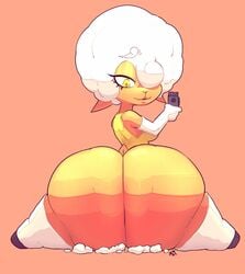 ass bottom_heavy breasts female fur huge_ass hyper_bimbo one_eye_obstructed sheep sixsidesofmyhead thick_thighs thorn_(ownintime) wide_hips