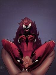 1boy 1girls brown_hair cowgirl_position crown cum cum_in_pussy female male marvel marvel_rivals missionary_position penis penis_in_pussy pov pov_male pussy redrollerball scarlet_witch scarlet_witch_(marvel_rivals) sex symbiote tiara vagina vaginal_penetration vaginal_sex venom venom_(marvel) very_long_hair wanda_maximoff x-men