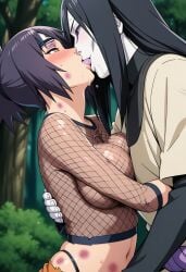 1boy 1girls abuse abused_female abusive after_battle after_fight age_difference ai_generated before_sex belt big_breasts blush breasts damaged_clothes defeated defeated_female defeated_heroine dominant dominant_male domination exposed_breasts female femsub fishnets good_girl hand_on_face imminent_sex implied_oral implied_penetration injury kissing kneeling large_tongue long_tongue male maledom mitarashi_anko molestation naruto naruto_(classic) naruto_(series) naruto_shippuden nipples no_bra one_eye_closed orochimaru outdoors revealing_clothes ripped_clothing see-through see-through_clothing sexually_suggestive shirt skirt submissive submissive_female suggestive teacher_and_student tongue tongue_fucking tongue_kiss tongue_out white_skin