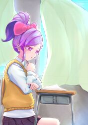 100_kanojo 1girls 2d female kimi_no_koto_ga_dai_dai_dai_dai_daisuki_na_100-nin_no_kanojo masseuse momi_momiji pervert pervert_female purple_hair the_100_girlfriends_who_really_really_really_really_really_love_you