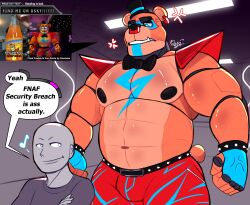glamrock freddy (fnaf) from five nights at freddy's by fred7298nsfw