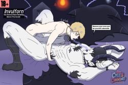 2boys altar_boy bed cheek_markings chest_markings cross_necklace cyles_cinning demon demon_boy demon_horns demon_wings dimension dominant_bottom dominant_penetrated eye_markings face_markings forced_penetration forced_to_penetrate gay hell hip_markings horns hypnosis incubus laying_down laying_on_bed leg_markings lightning lightning_bolt male male/male male_only mind_control nipple_piercing original original_artwork original_character original_characters painted_nails power_bottom religious_clothing submissive_penetrating submissive_top text text_box twink_top urethral_insertion urethral_plug wings