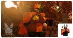 1girls 3d 3d_(artwork) ass breasts clothed clothed_female clothing dark-skinned_female dark_skin female forest forest_background forsaken_(roblox) glowing_eyes huge_breasts leaf_clothing moonyrr34 reference_image revealing_clothes roblox roblox_game robloxian tagme trans_woman wanwood_(forsaken)