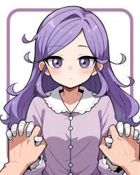 100_kanojo 1girls 2d female kimi_no_koto_ga_dai_dai_dai_dai_daisuki_na_100-nin_no_kanojo masseuse momi_momiji pervert pervert_female purple_hair the_100_girlfriends_who_really_really_really_really_really_love_you