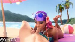 1boy 3d animated athletic_female audio beach birdx3d blowjob breezabelle_(fortnite) cum cum_in_mouth cute dark-skinned_female deepthroat fellatio female fortnite fortnite:_battle_royale human interracial light-skinned_male male sexy tagme video