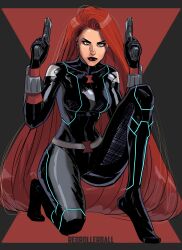 black widow (marvel) from marvel by redrollerball