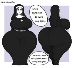 1girls ai_art ai_generated ass ass_bigger_than_head big_ass big_breasts big_butt big_nipples bikini breasts breasts_bigger_than_head exposed_ass exposed_breasts exposed_butt female gigantic_ass gigantic_breasts gigantic_butt hips huge_ass huge_breasts huge_butt hyper_ass hyper_breasts hyper_butt nun nun's_habit nun_outfit thickwaifuss
